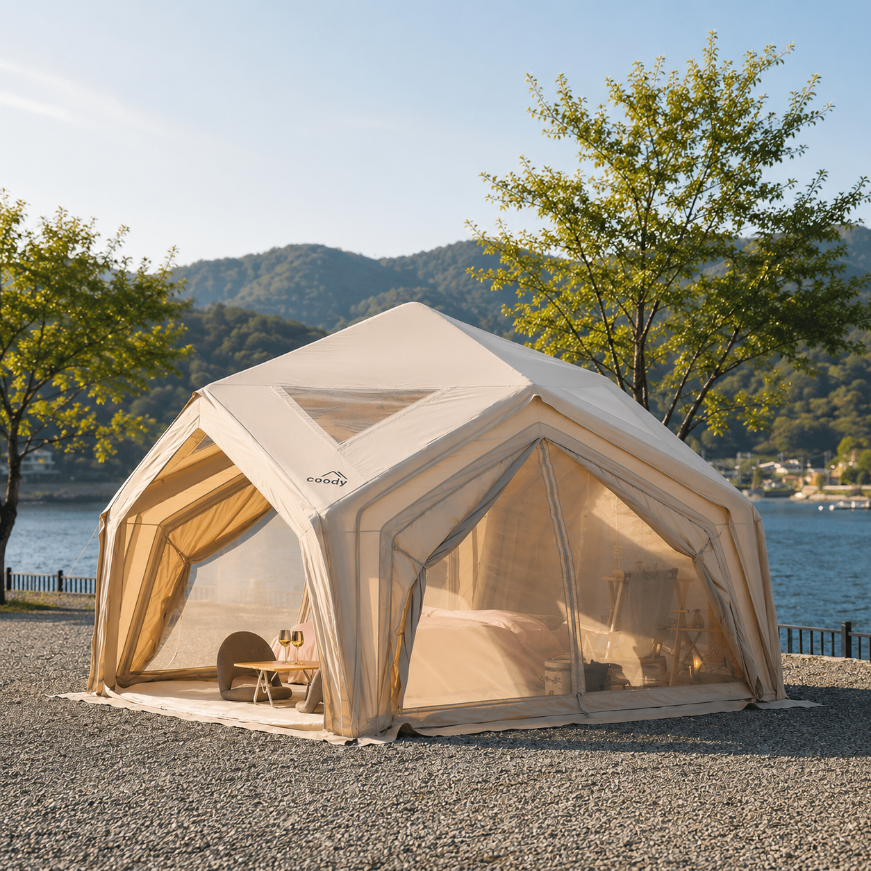 Tenda gonfiabile Coody Air Tent 13.0 - Hub Shelter